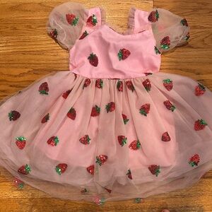 Lola + The Boys - Strawberry Sequin Dress- Size 8